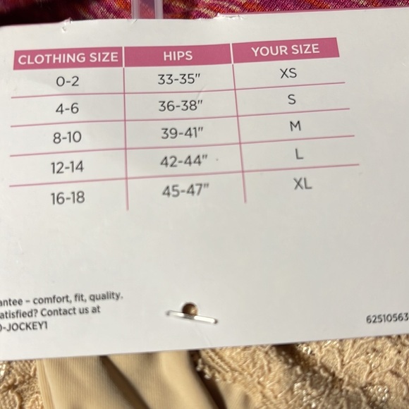 Jockey life black smoothing half slip extra small - Picture 5 of 5